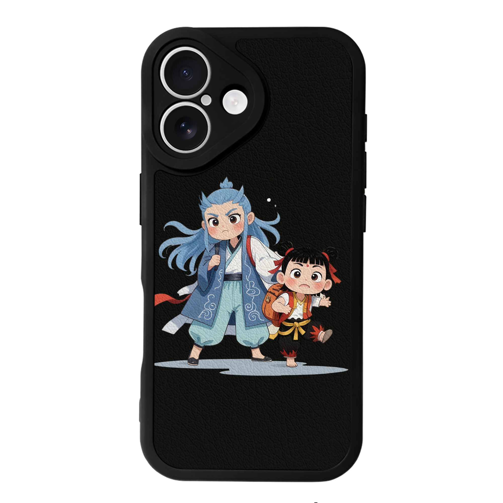 （画像用） Ne Zha 2 ナタ 魔童の大暴れ 【iPhone 16シリーズ対応】シリコンスマホケース（レザー調） 材質：シリコン